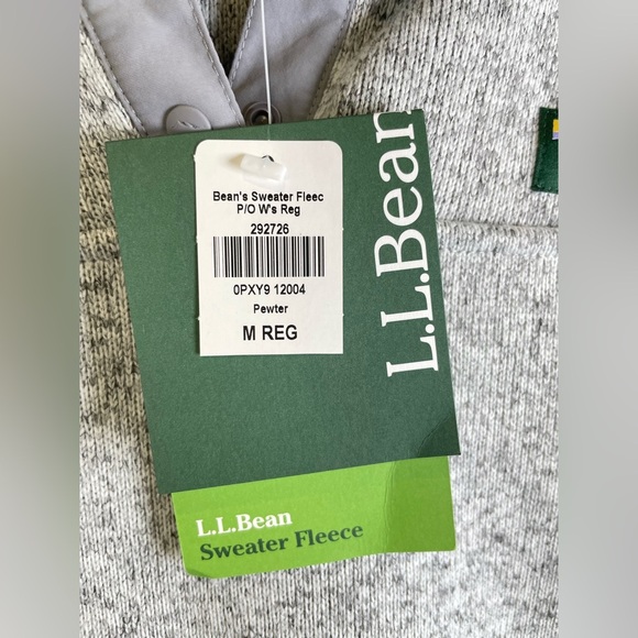 LL Bean 1/4 Style Sweater Sweatshirt Fleece Jacket Hiking Gorpcore Size M - Picture 5 of 9